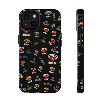 STFU & BUILD® iPhone & Samsung Impact-Resistant Cell Phone Cases - Classic Collage (Various Sizes/Glossy or Matte)