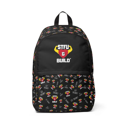 STFU & BUILD® - Classic Collage - Unisex Fabric Backpack