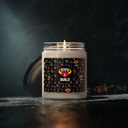 STFU & BUILD®  Classic Collage Center Logo- Scented Candle, 9oz