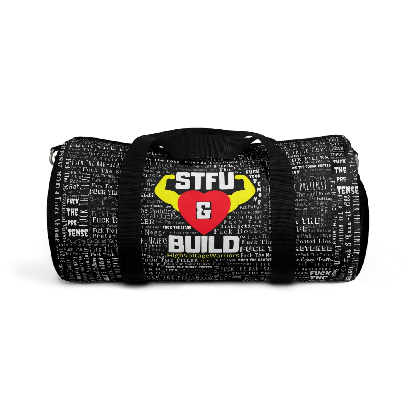 STFU & BUILD®- Word Art Wrap- Duffel Bag