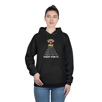 STFU & BUILD® | Fight For It — Women's EcoSmart® Pullover Hoodie
