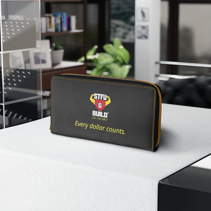 STFU & BUILD® | Spend With Intention — Zipper Wallet