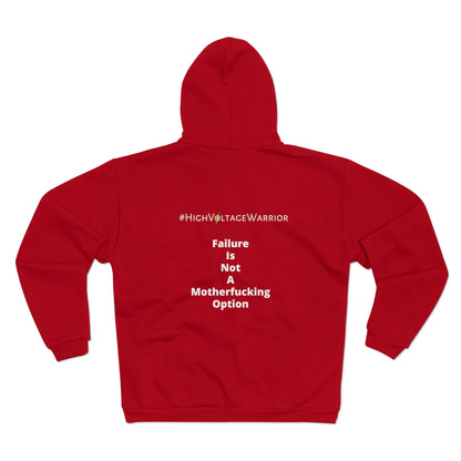 STFU & BUILD - Classic Got Dreams - Failure Is Not A Motherf*cking Option - Women's Hooded Zip Sweatshirt