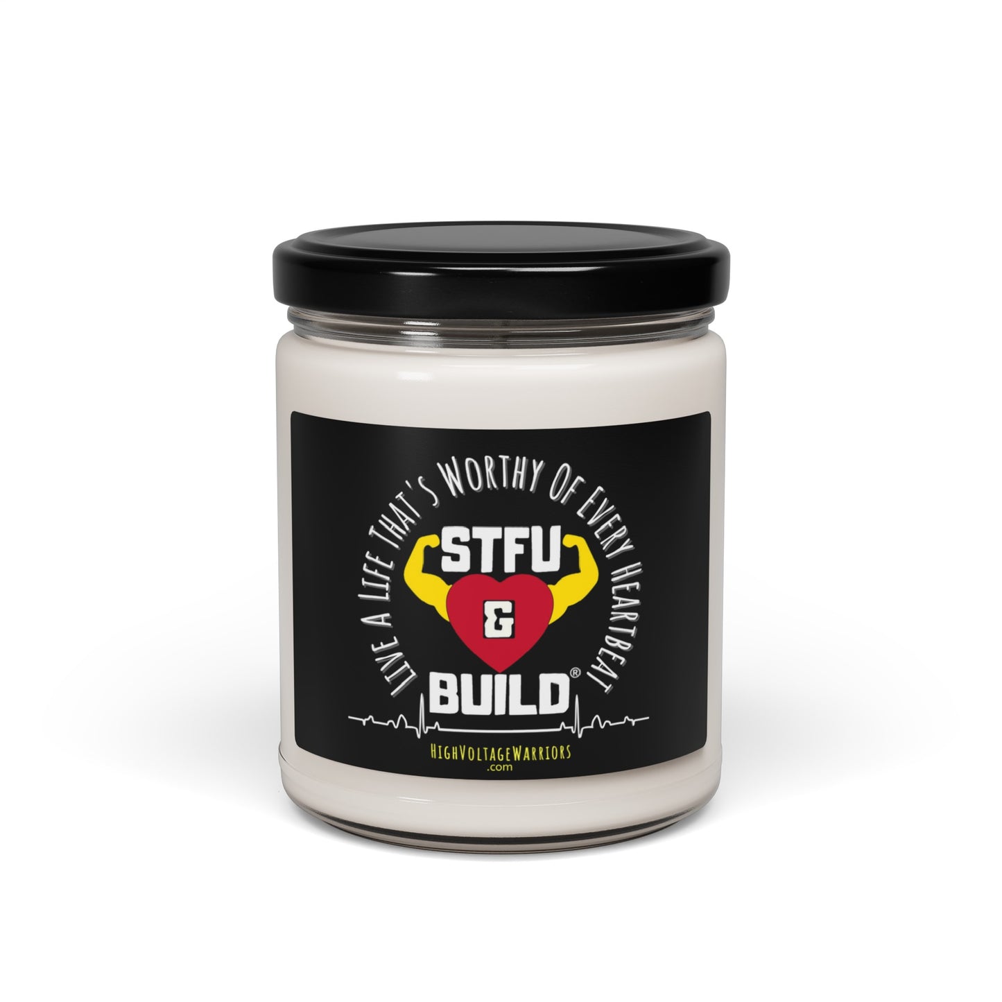 "Live A Life That's Worthy Of Every Heartbeat" - Deliciously-Scented Aromatherapy Candle, 9oz