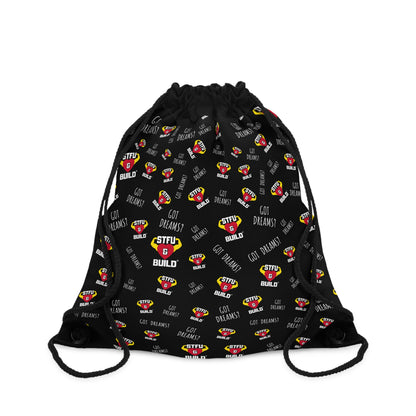 STFU & BUILD® - Classic Collage - Drawstring Bag