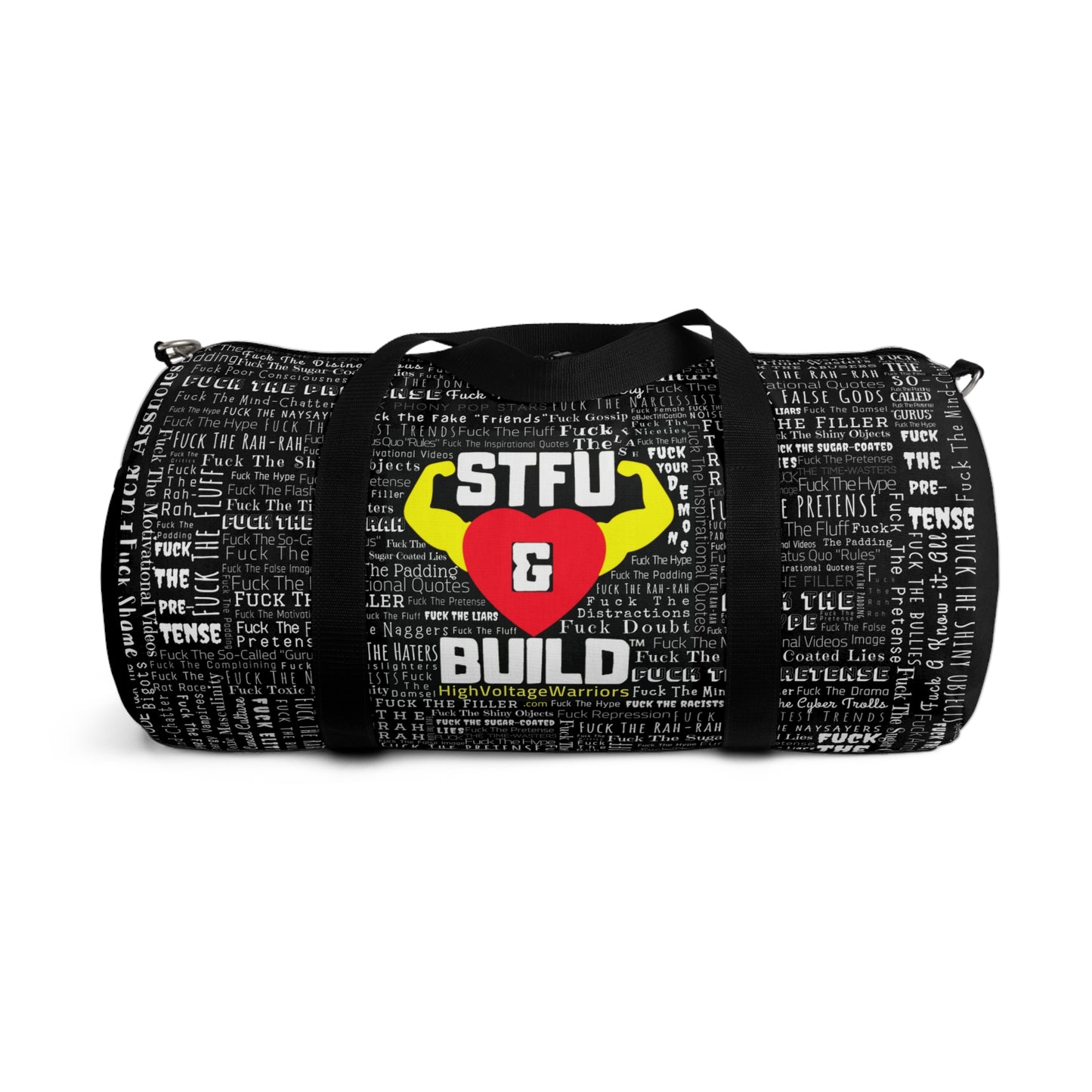 STFU & BUILD®- Word Art Wrap- Duffel Bag