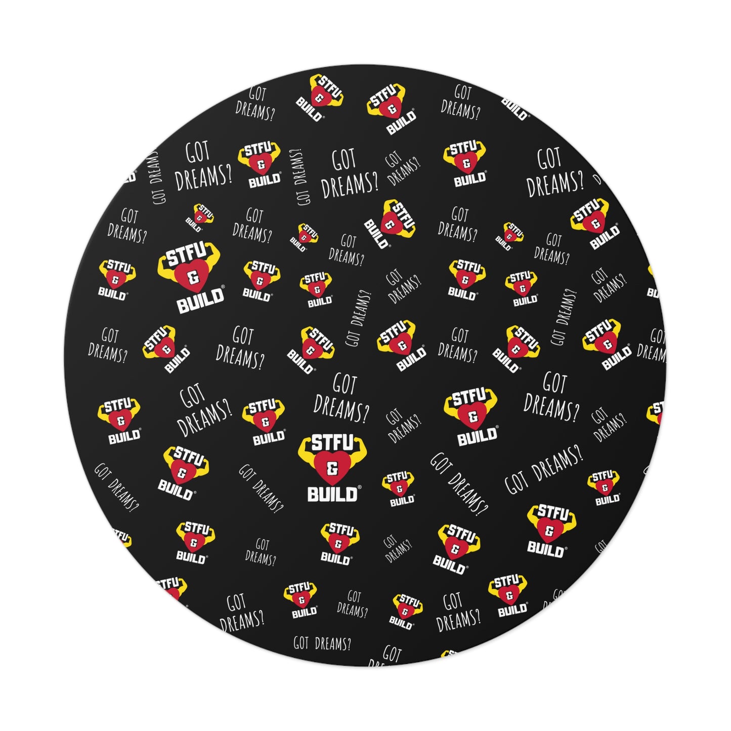 STFU & BUILD® - Classic Collage - Round Vinyl Stickers