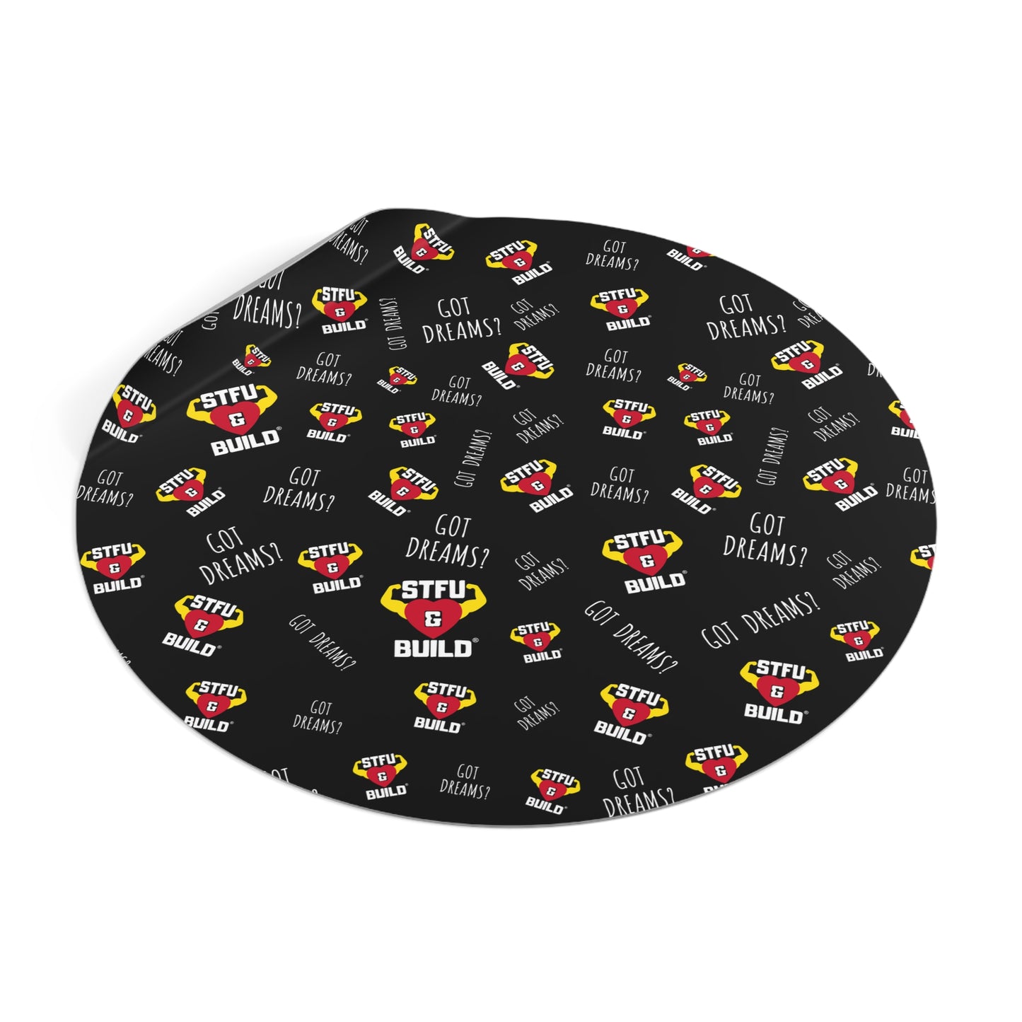 STFU & BUILD® - Classic Collage - Round Vinyl Stickers