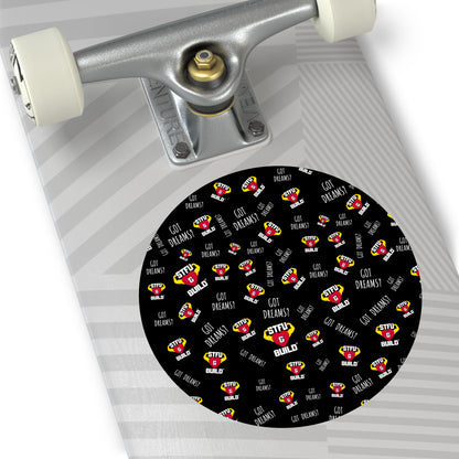 STFU & BUILD® - Classic Collage - Round Vinyl Stickers