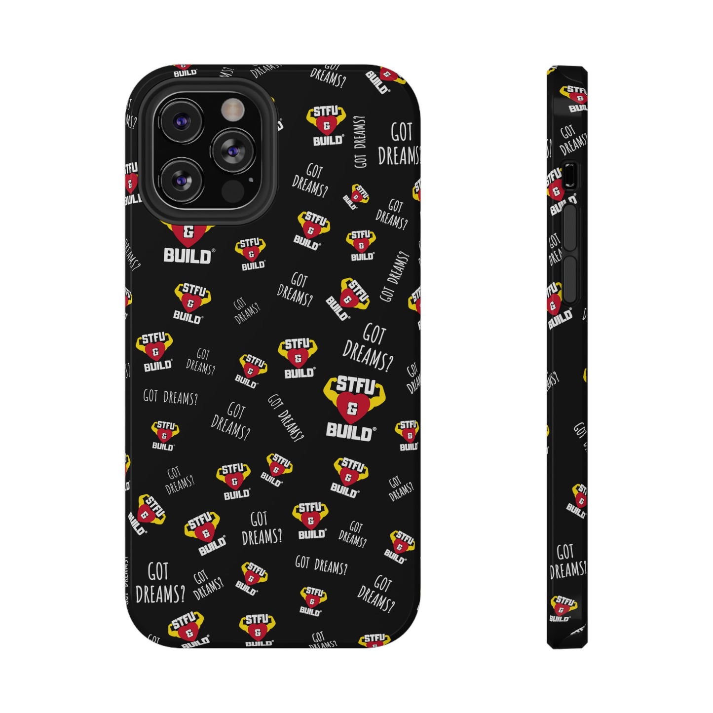 STFU & BUILD® iPhone & Samsung Impact-Resistant Cell Phone Cases - Classic Collage (Various Sizes/Glossy or Matte)