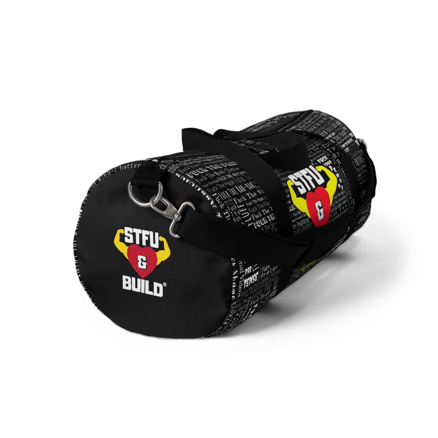 STFU & BUILD®- Word Art Wrap- Duffel Bag