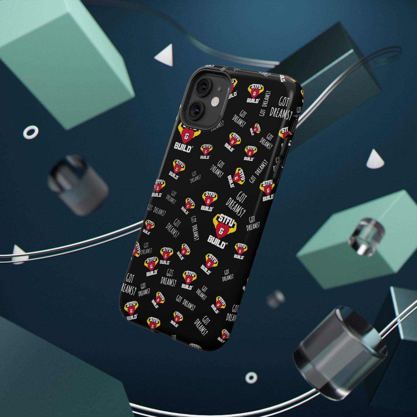 STFU & BUILD® iPhone & Samsung Impact-Resistant Cell Phone Cases - Classic Collage (Various Sizes/Glossy or Matte)