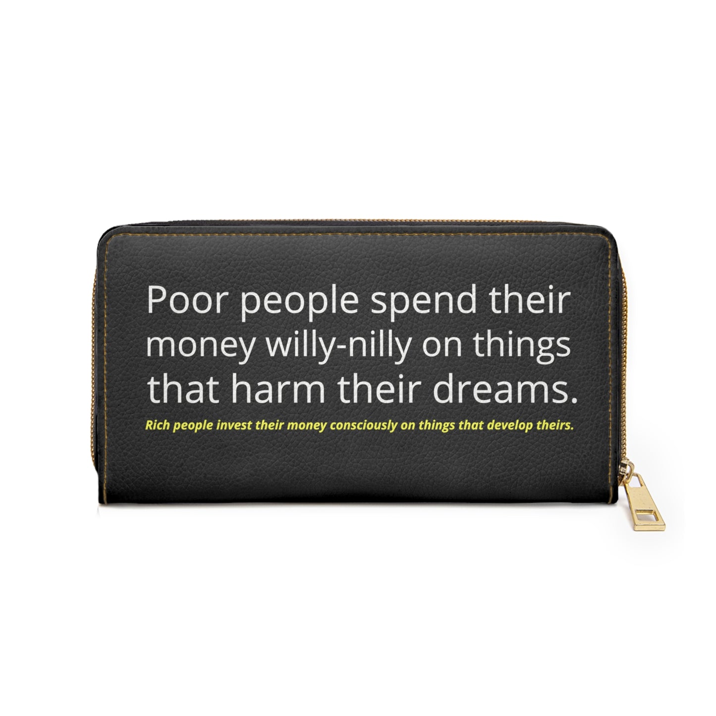 STFU & BUILD® | Spend With Intention — Zipper Wallet