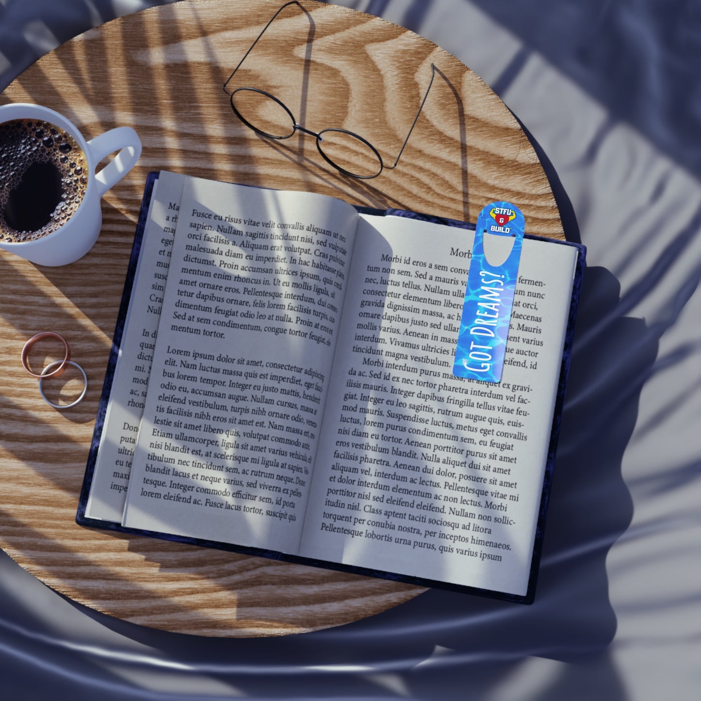 STFU & BUILD® - Crystal Blue Waters - Bookmark