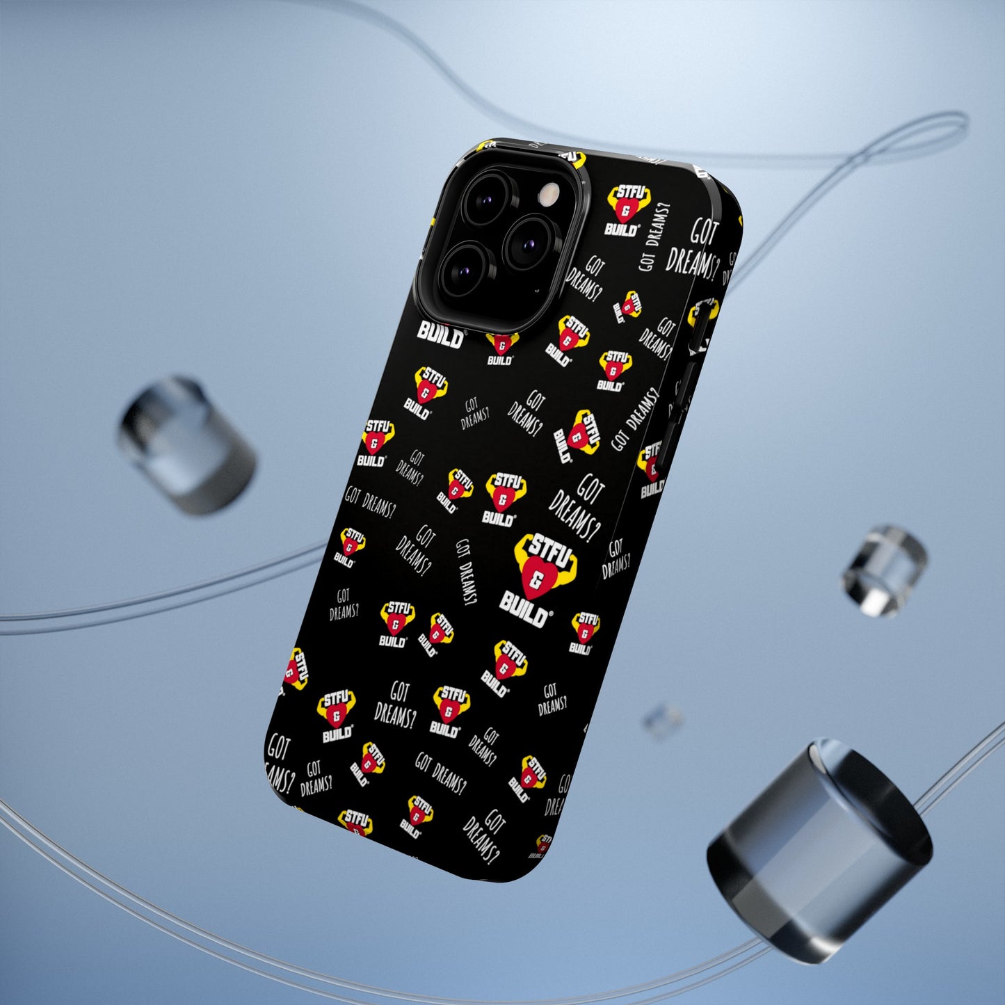 STFU & BUILD® iPhone & Samsung Impact-Resistant Cell Phone Cases - Classic Collage (Various Sizes/Glossy or Matte)