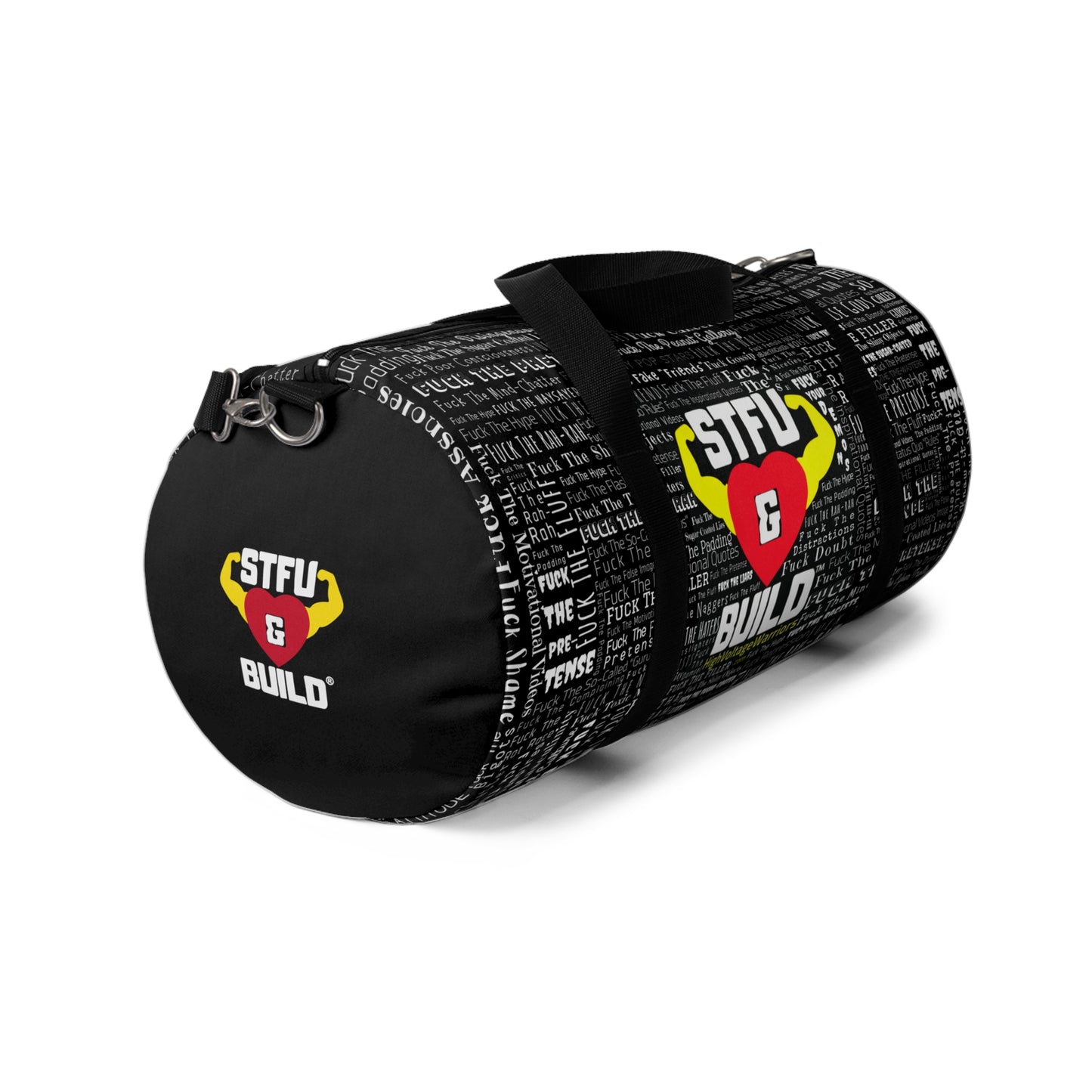 STFU & BUILD®- Word Art Wrap- Duffel Bag