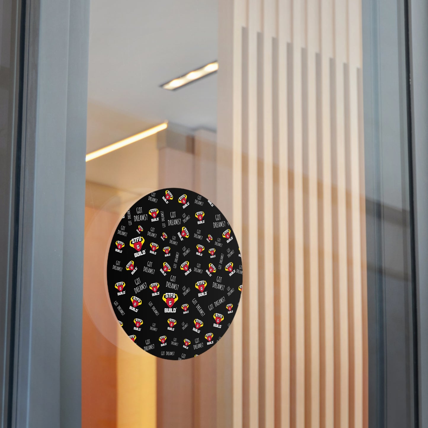STFU & BUILD® - Classic Collage - Round Vinyl Stickers