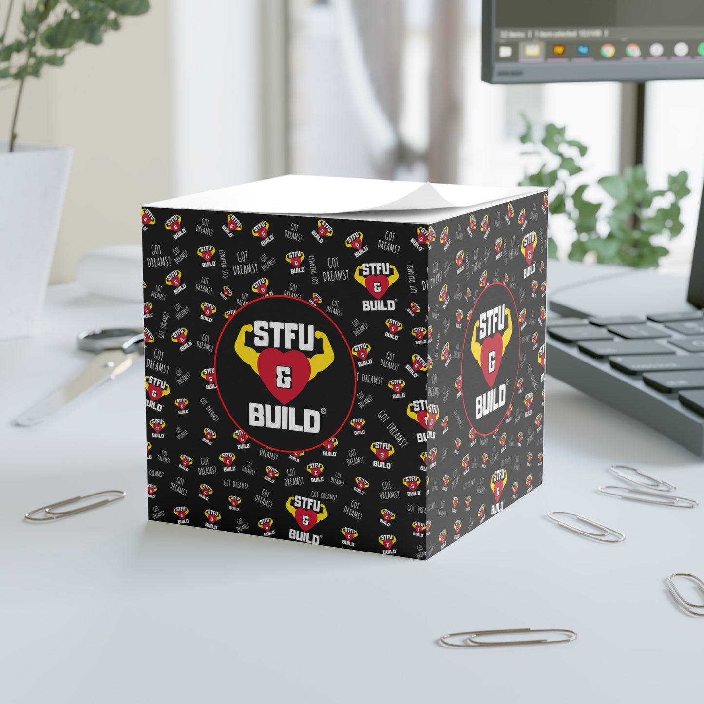 STFU & BUILD® - Classic Collage - Note Cube