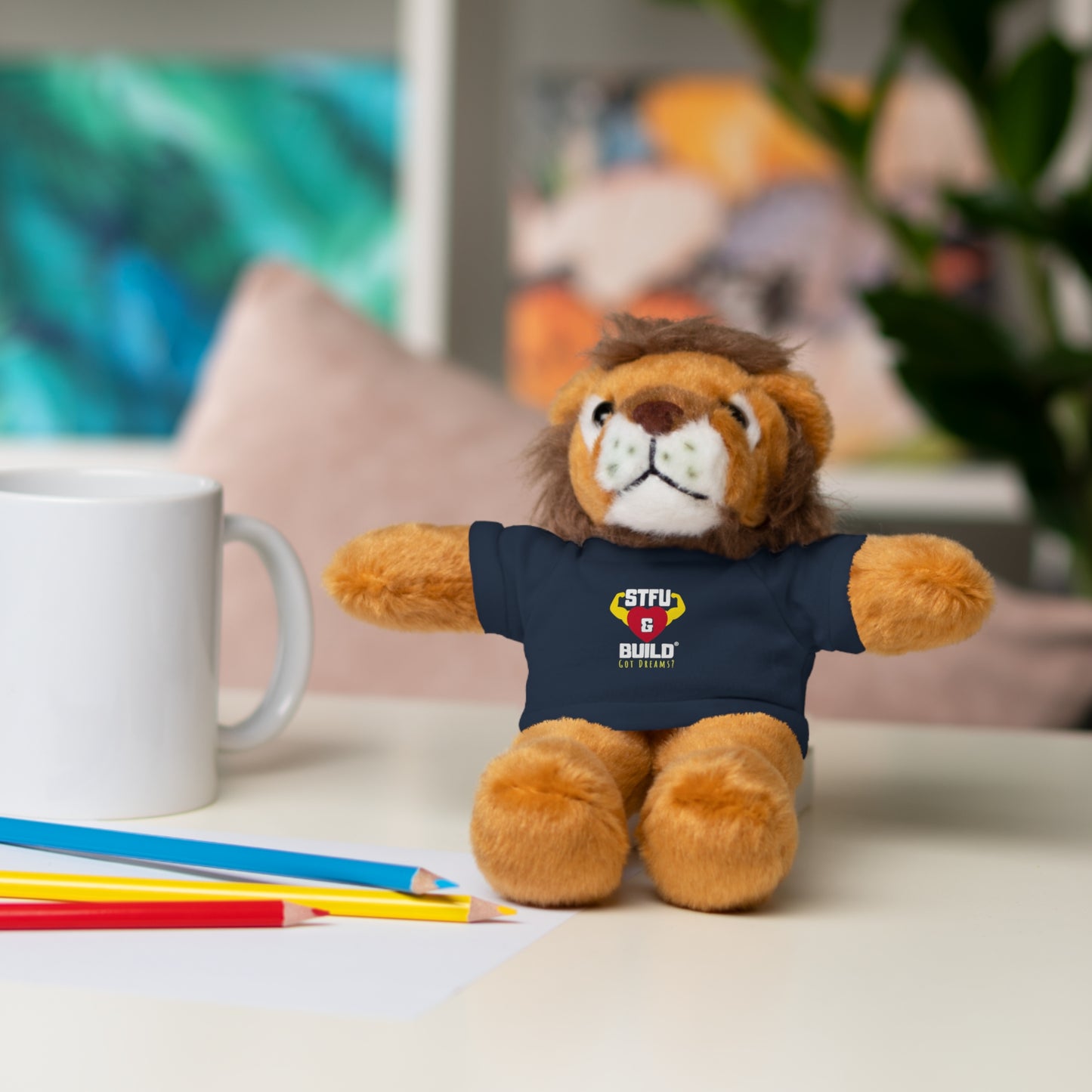 STFU & BUILD® - Classic Logo - Stuffed Animals with Tee