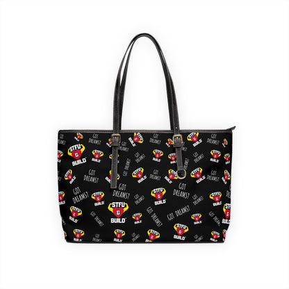 STFU & BUILD® - Classic Collage - Faux Leather Shoulder Bag