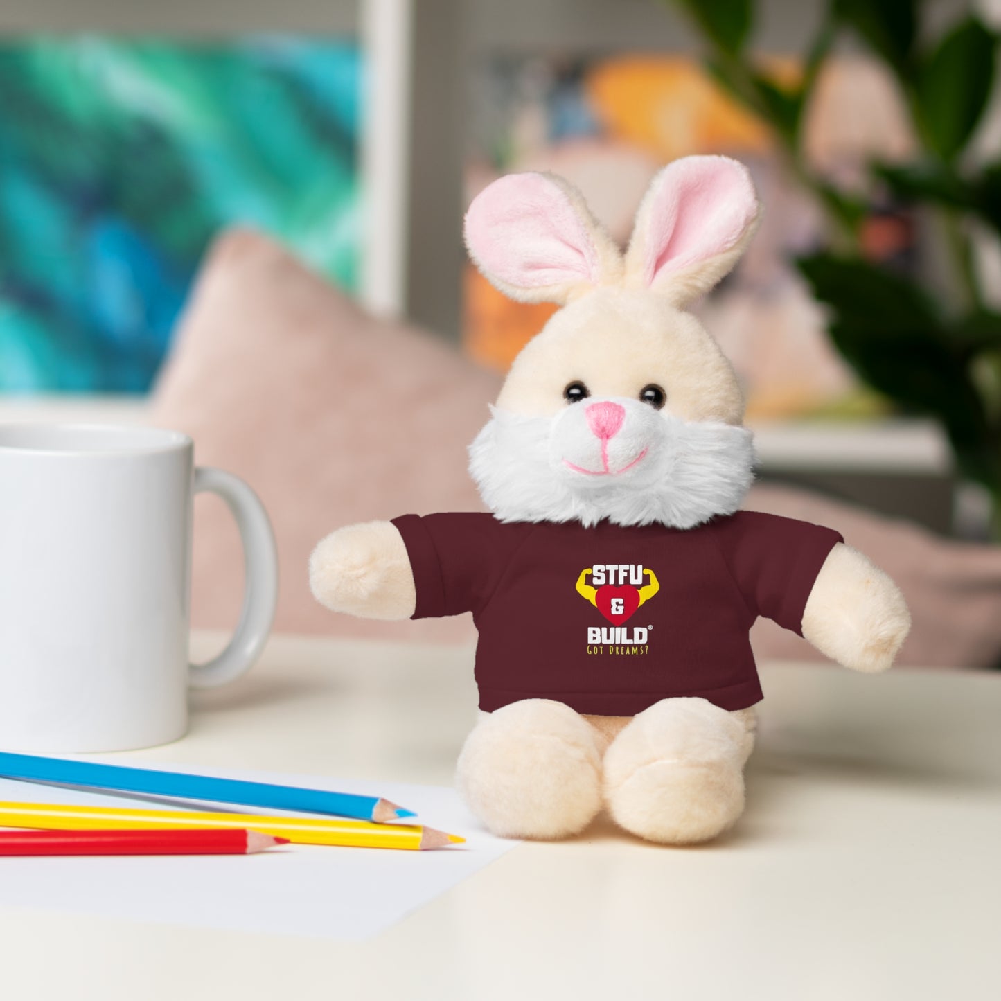 STFU & BUILD® - Classic Logo - Stuffed Animals with Tee