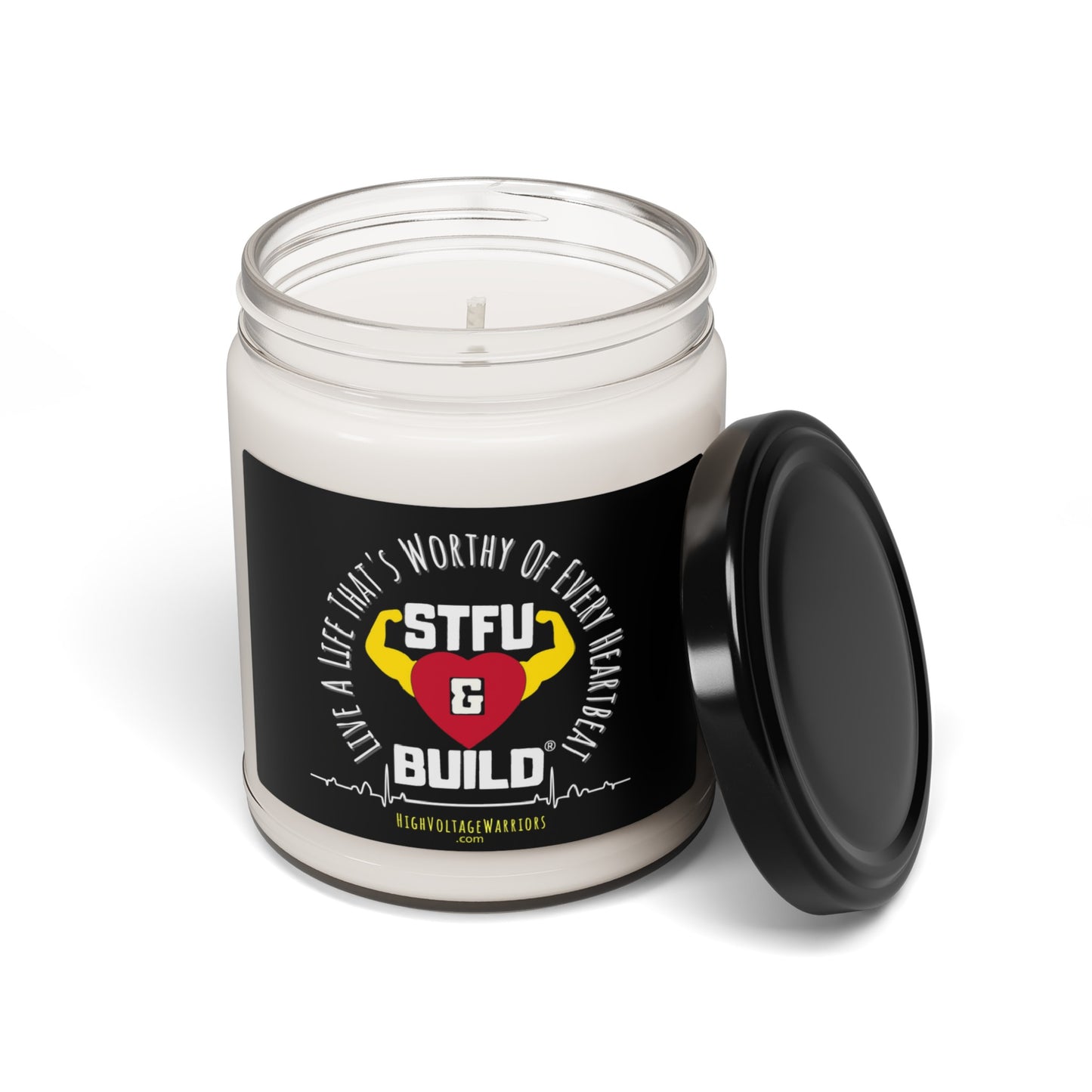 "Live A Life That's Worthy Of Every Heartbeat" - Deliciously-Scented Aromatherapy Candle, 9oz