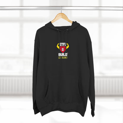 STFU & BUILD® | “Stop Complaining” — Men’s Premium Pullover Hoodie