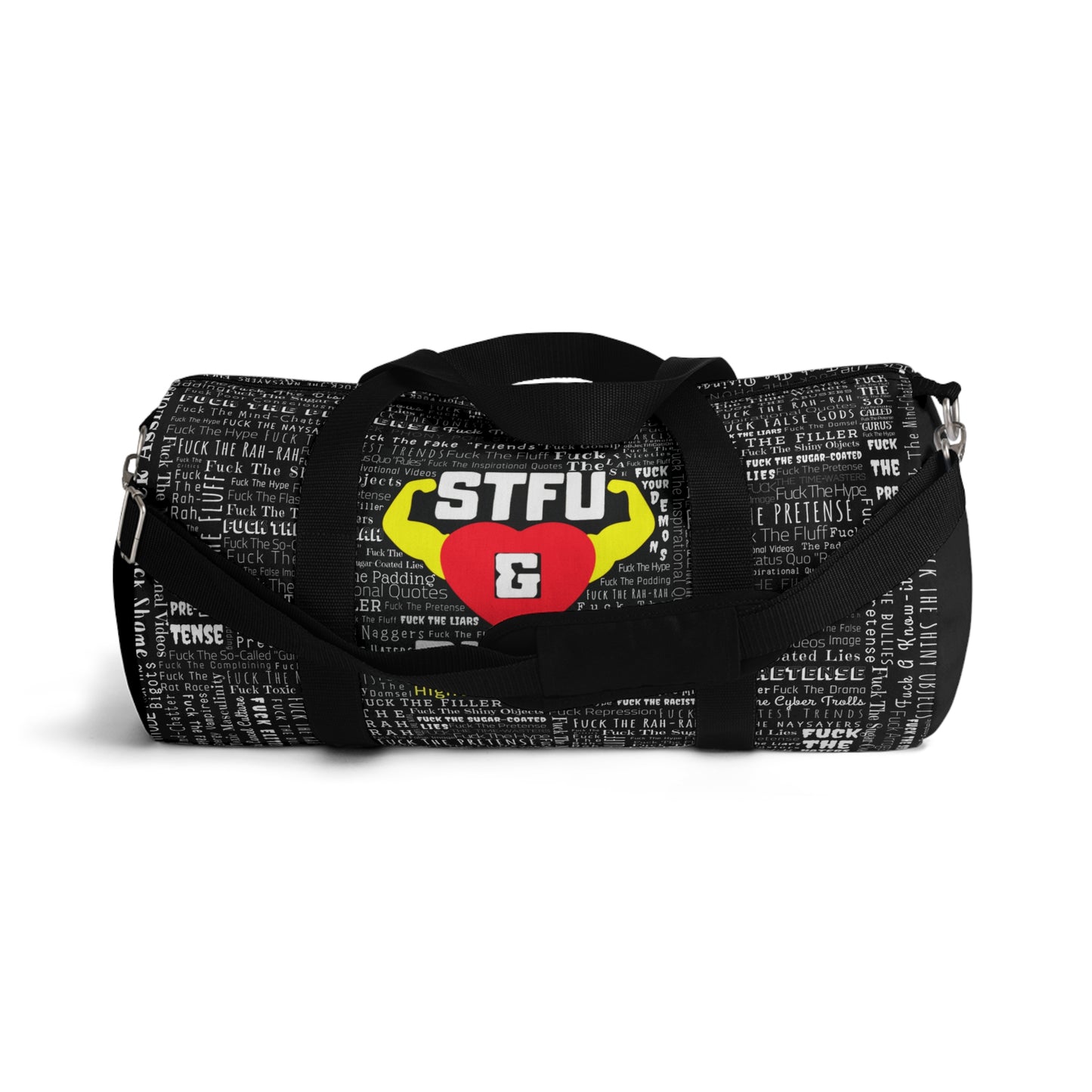 STFU & BUILD®- Word Art Wrap- Duffel Bag