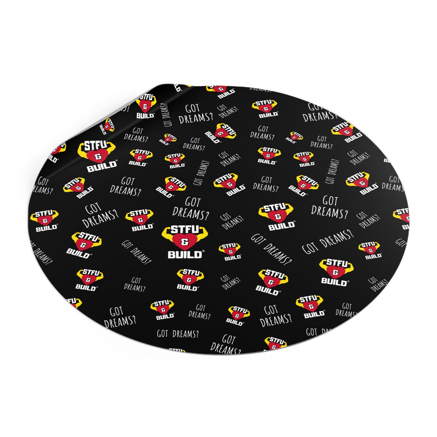 STFU & BUILD® - Classic Collage - Round Vinyl Stickers