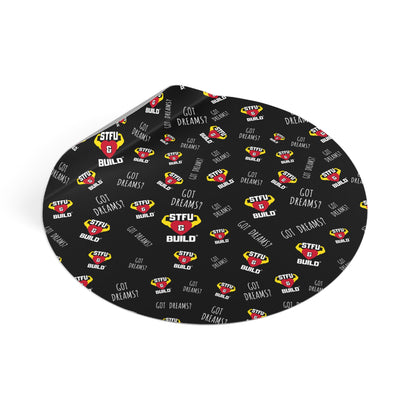 STFU & BUILD® - Classic Collage - Round Vinyl Stickers