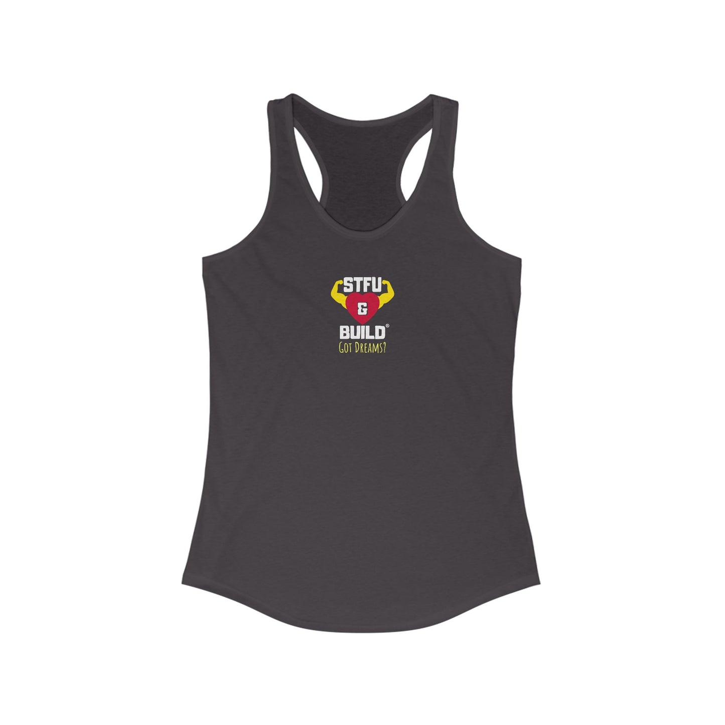 STFU & BUILD® | “Don’t Let the Monsters Trip You Up” — Women’s Racerback Tank