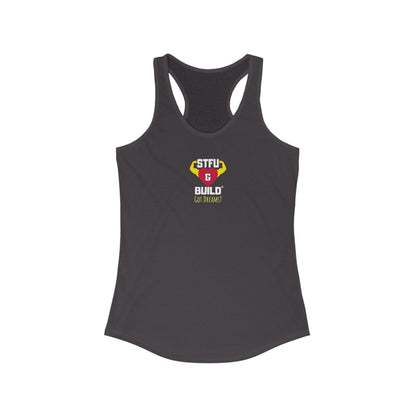 STFU & BUILD® | “Don’t Let the Monsters Trip You Up” — Women’s Racerback Tank