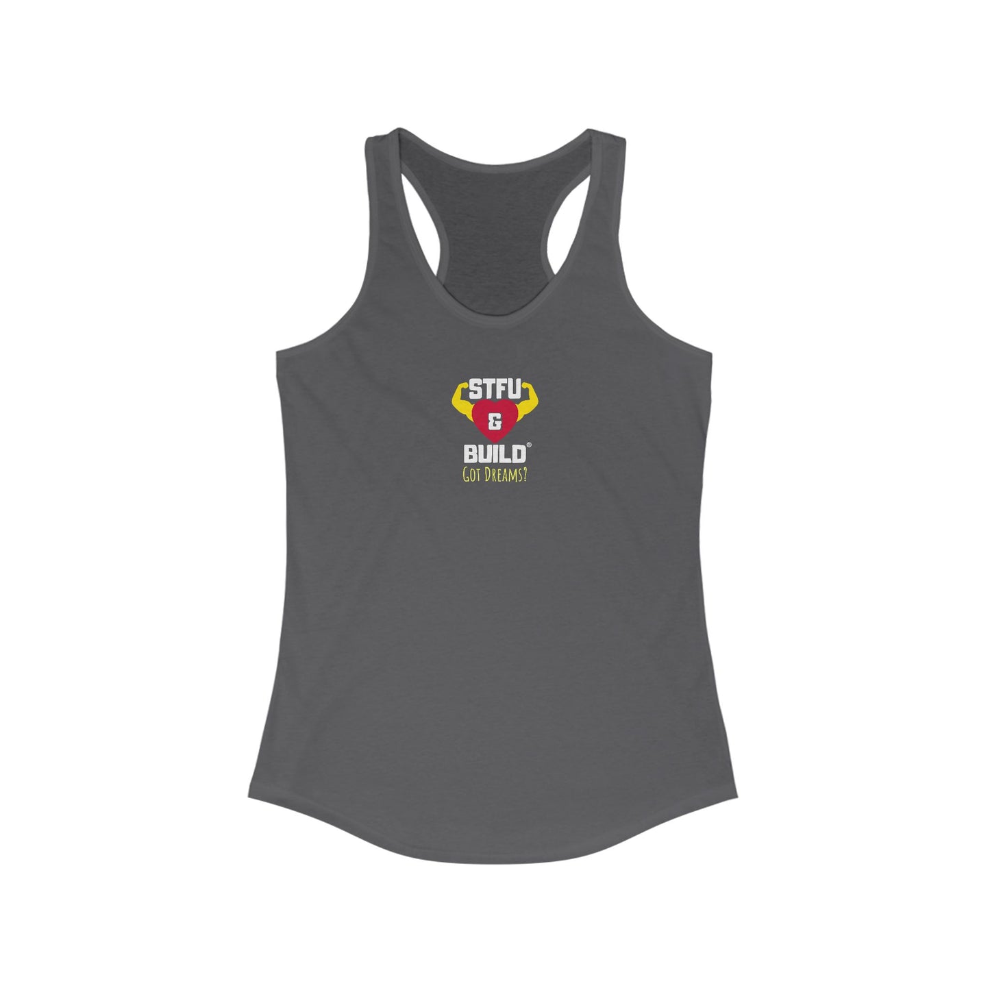 STFU & BUILD® | “Don’t Let the Monsters Trip You Up” — Women’s Racerback Tank