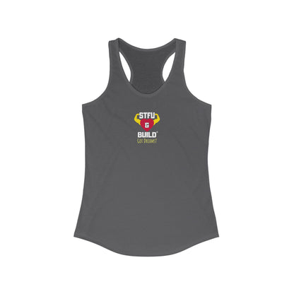 STFU & BUILD® | “Don’t Let the Monsters Trip You Up” — Women’s Racerback Tank