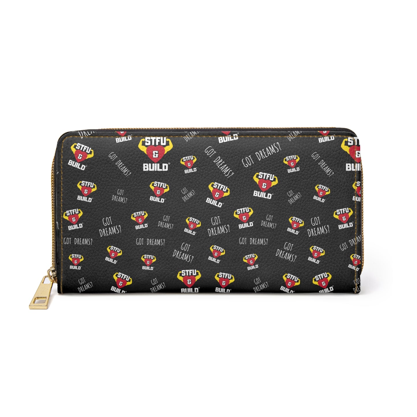 STFU & BUILD® | Classic Collage — Zipper Wallet