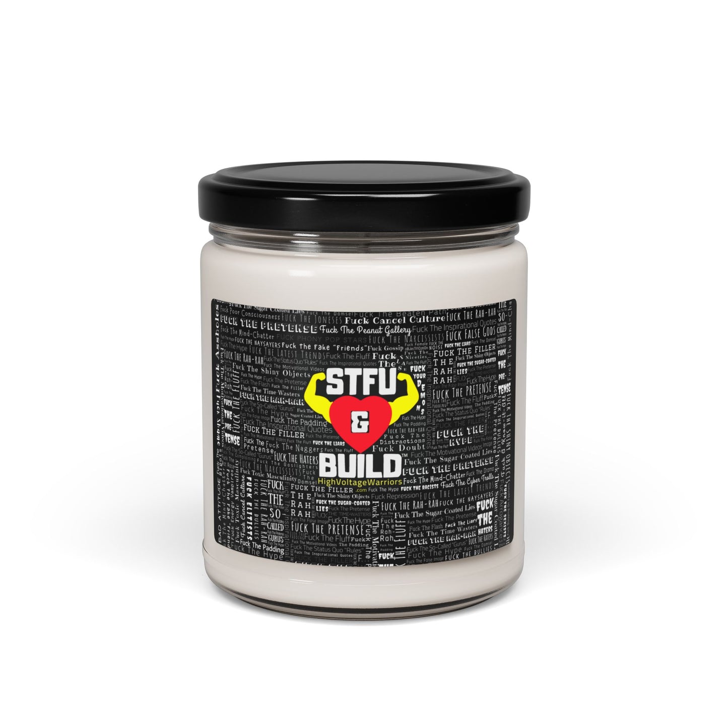 STFU & BUILD® - Word Art Wrap - Scented Candle, 9oz