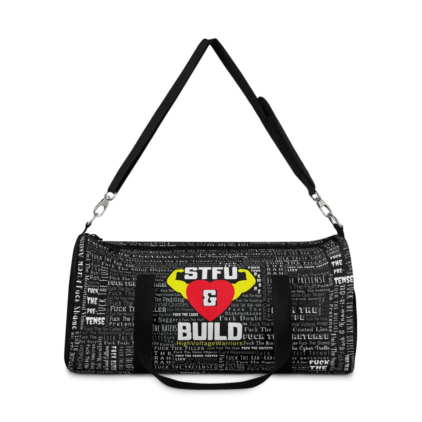 STFU & BUILD®- Word Art Wrap- Duffel Bag