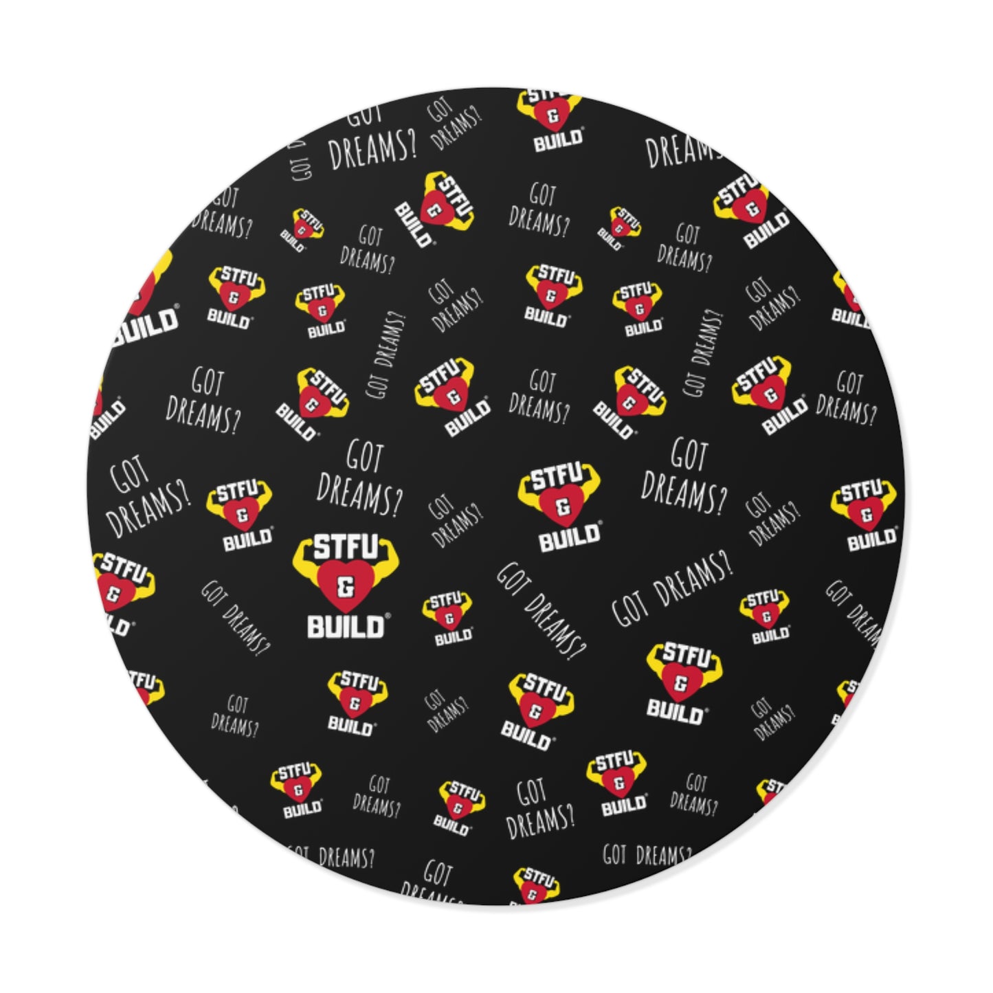 STFU & BUILD® - Classic Collage - Round Vinyl Stickers