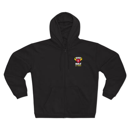 STFU & BUILD - Classic Got Dreams - Failure Is Not A Motherf*cking Option - Women's Hooded Zip Sweatshirt