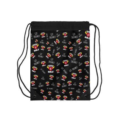 STFU & BUILD® - Classic Collage - Drawstring Bag