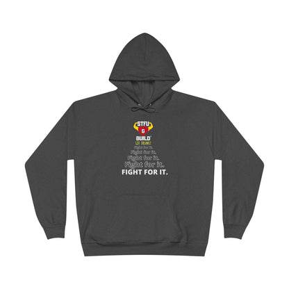 STFU & BUILD® | Fight For It — Women's EcoSmart® Pullover Hoodie