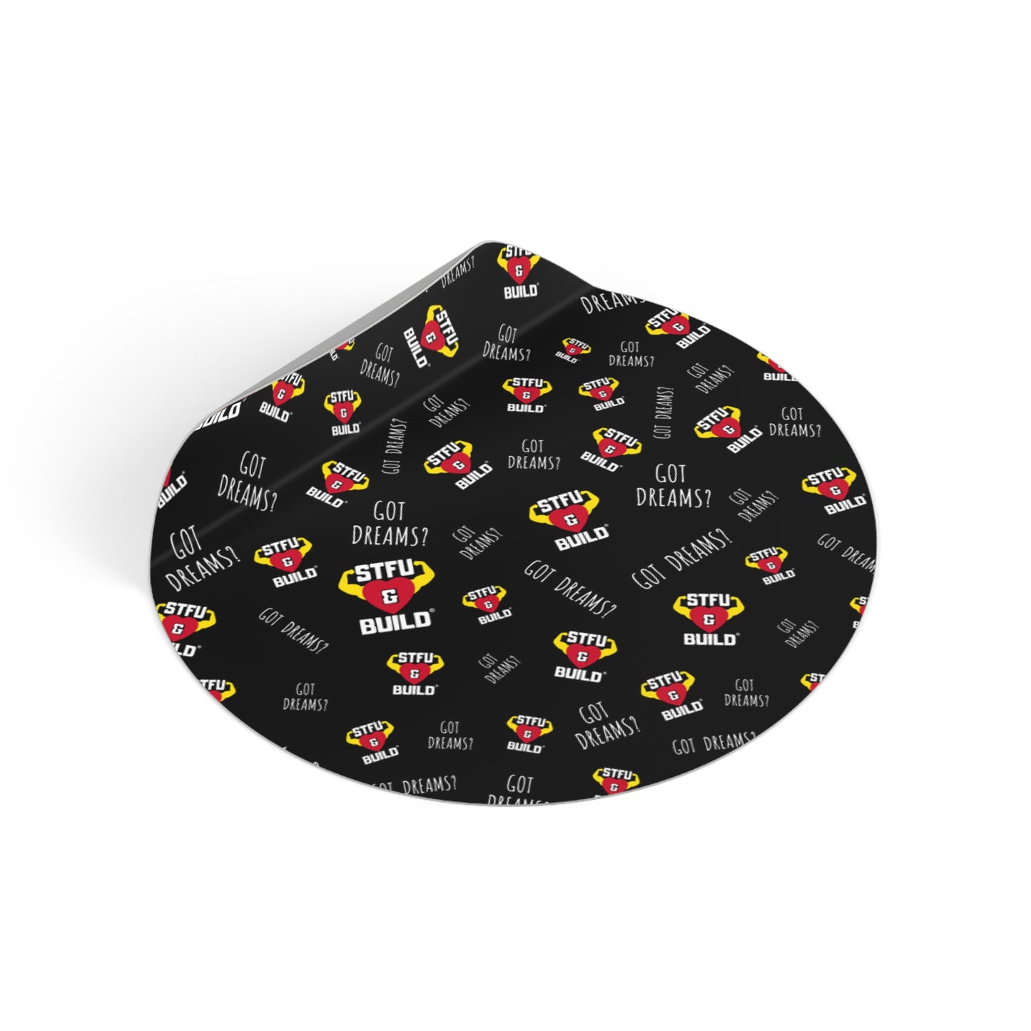 STFU & BUILD® - Classic Collage - Round Vinyl Stickers