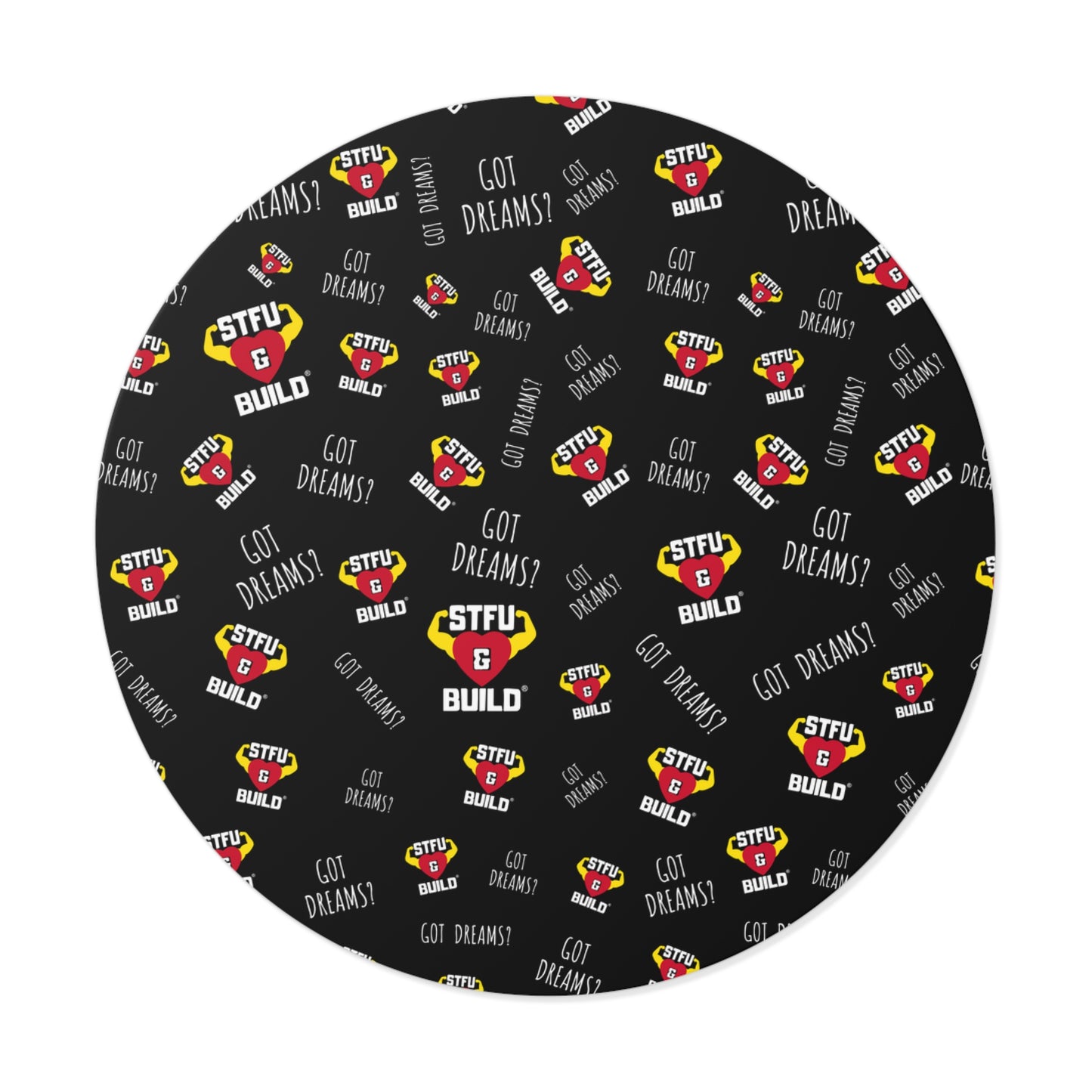 STFU & BUILD® - Classic Collage - Round Vinyl Stickers