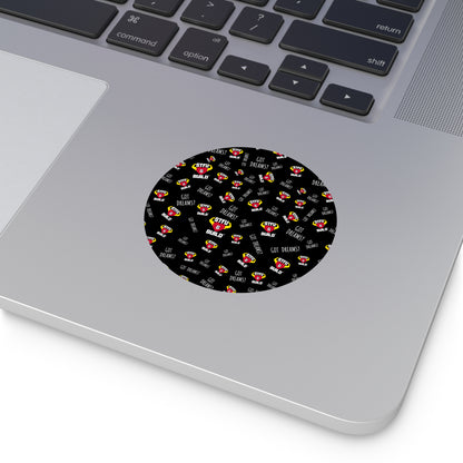 STFU & BUILD® - Classic Collage - Round Vinyl Stickers