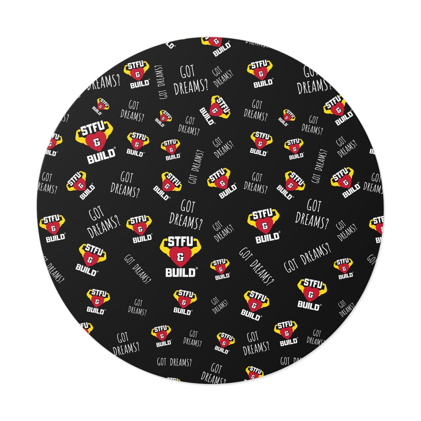 STFU & BUILD® - Classic Collage - Round Vinyl Stickers