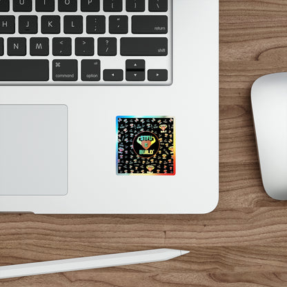 STFU & BUILD® - Classic Collage - Holographic Die-cut Stickers