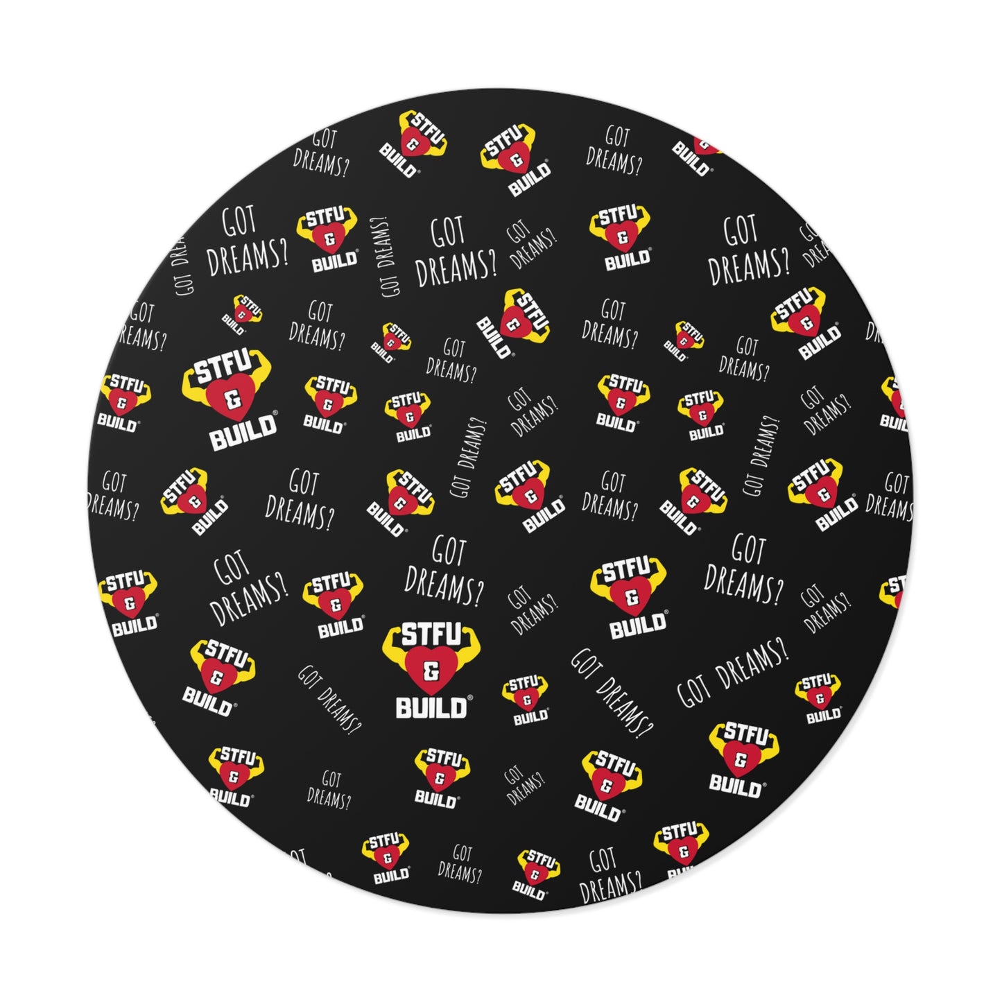 STFU & BUILD® - Classic Collage - Round Vinyl Stickers