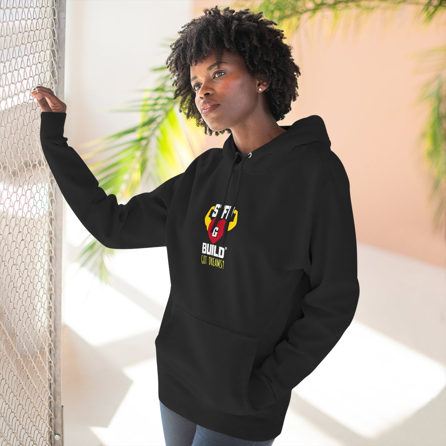 STFU & BUILD® | “Stop Complaining” — Women’s Premium Pullover Hoodie