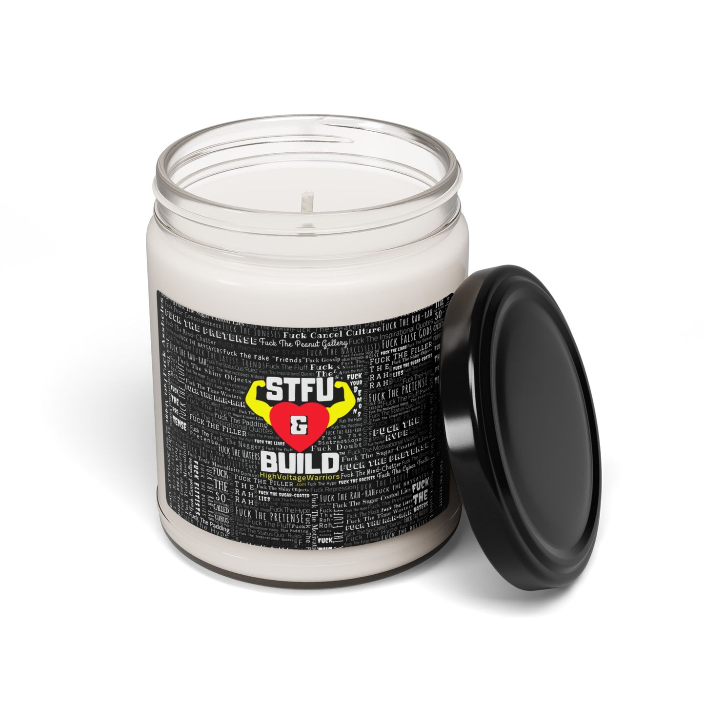 STFU & BUILD® - Word Art Wrap - Scented Candle, 9oz