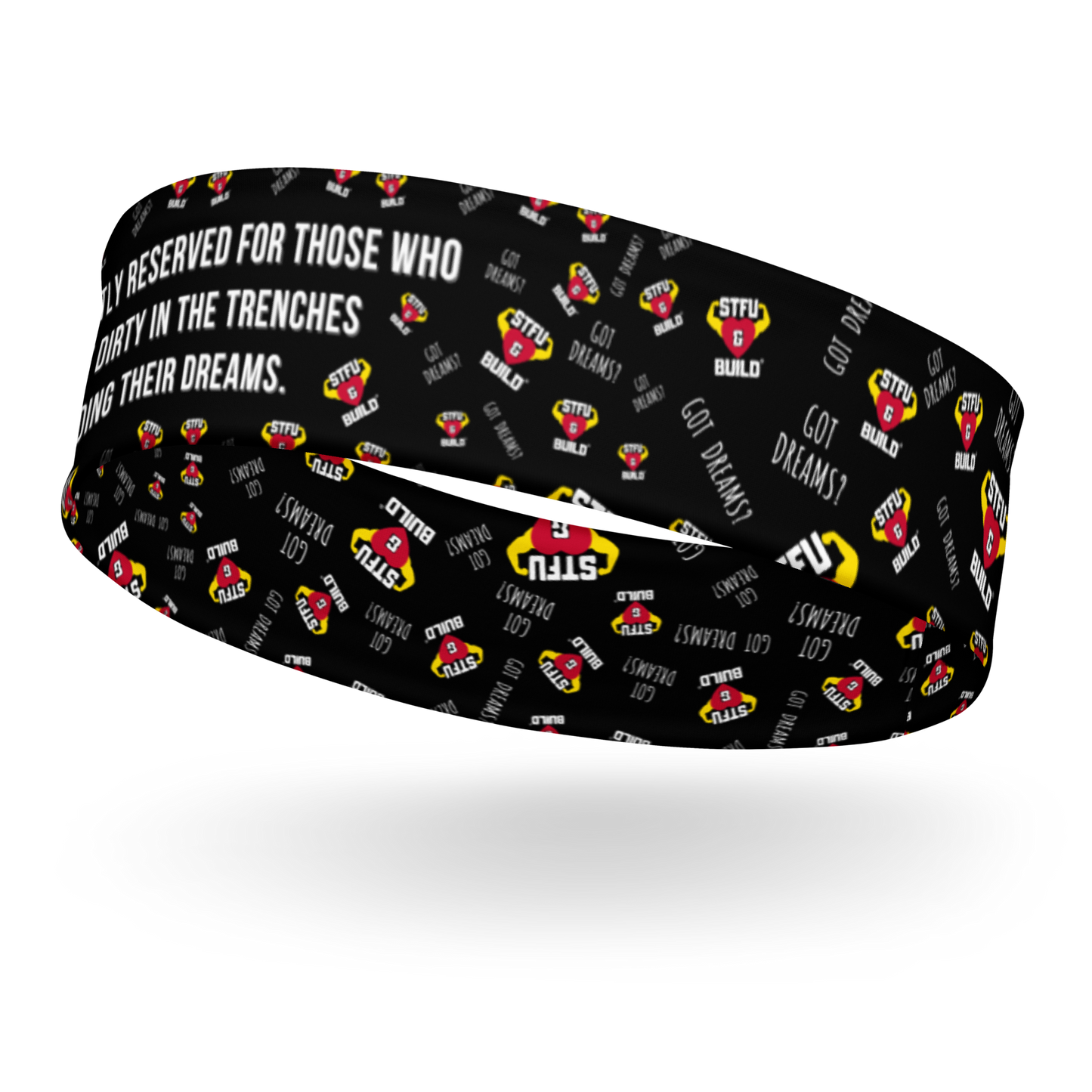 STFU & BUILD® | “Success Is Strictly Reserved — Classic Collage” — Headband